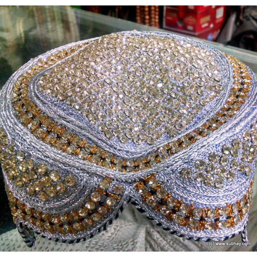 Sindhi Nagina Cap / Zircon Topi Cap MKC-103